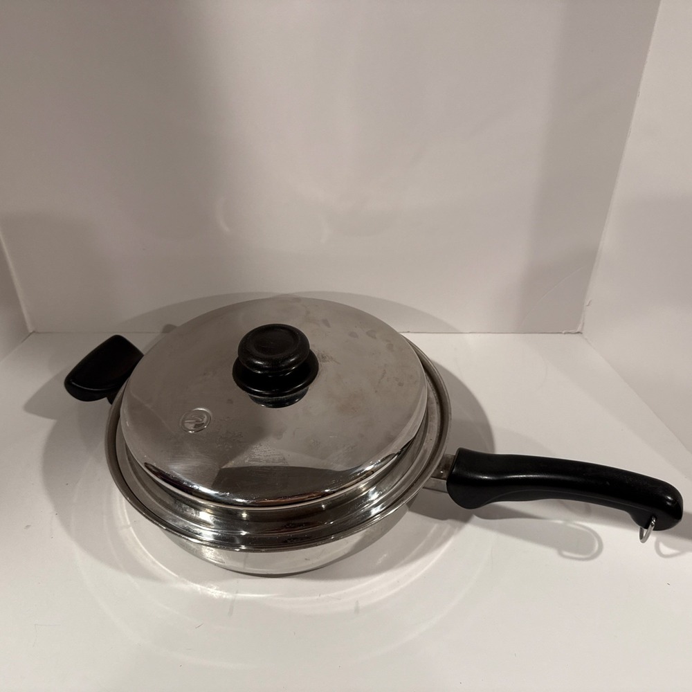 Saladmaster Skillet‎ 11" TP304-316 Roaster Pan With Lid And Steamer Insert